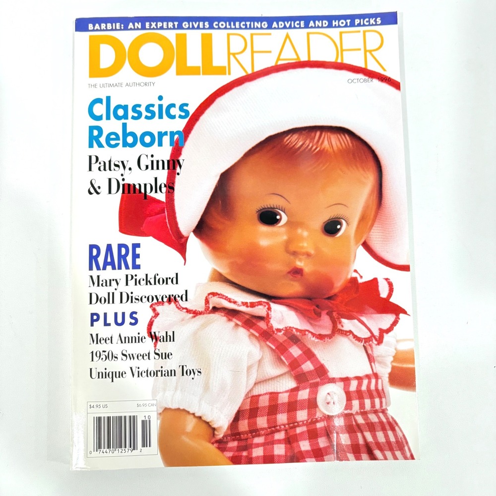 Vintage Doll Reader Magazine October 1996 Patsy Ginny Dimples Barbie CPK Ads